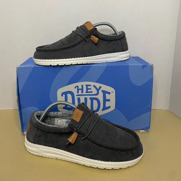 Hey Dude Wally Shoe in Charcoal Corduroy - NWT 61BIs92dfDL.jpg main image 2